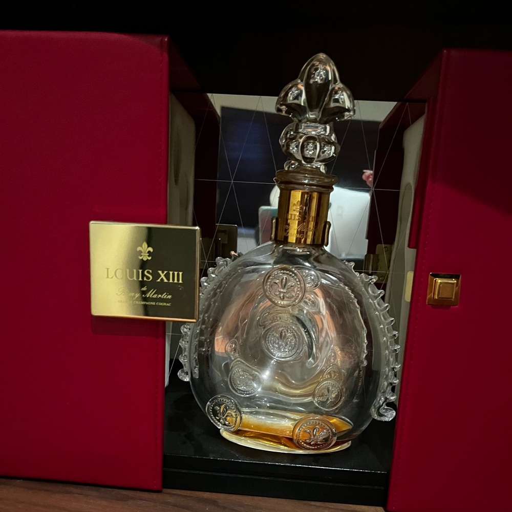 Remy Martin Louis xiii bacarat empty crystal bottle and case/box